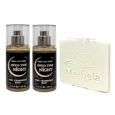 Bath & Body Works Into The Night 2 Piece Mini Fragrance Mist Bundle With A Natural Oats Sample Soap - Travel Size