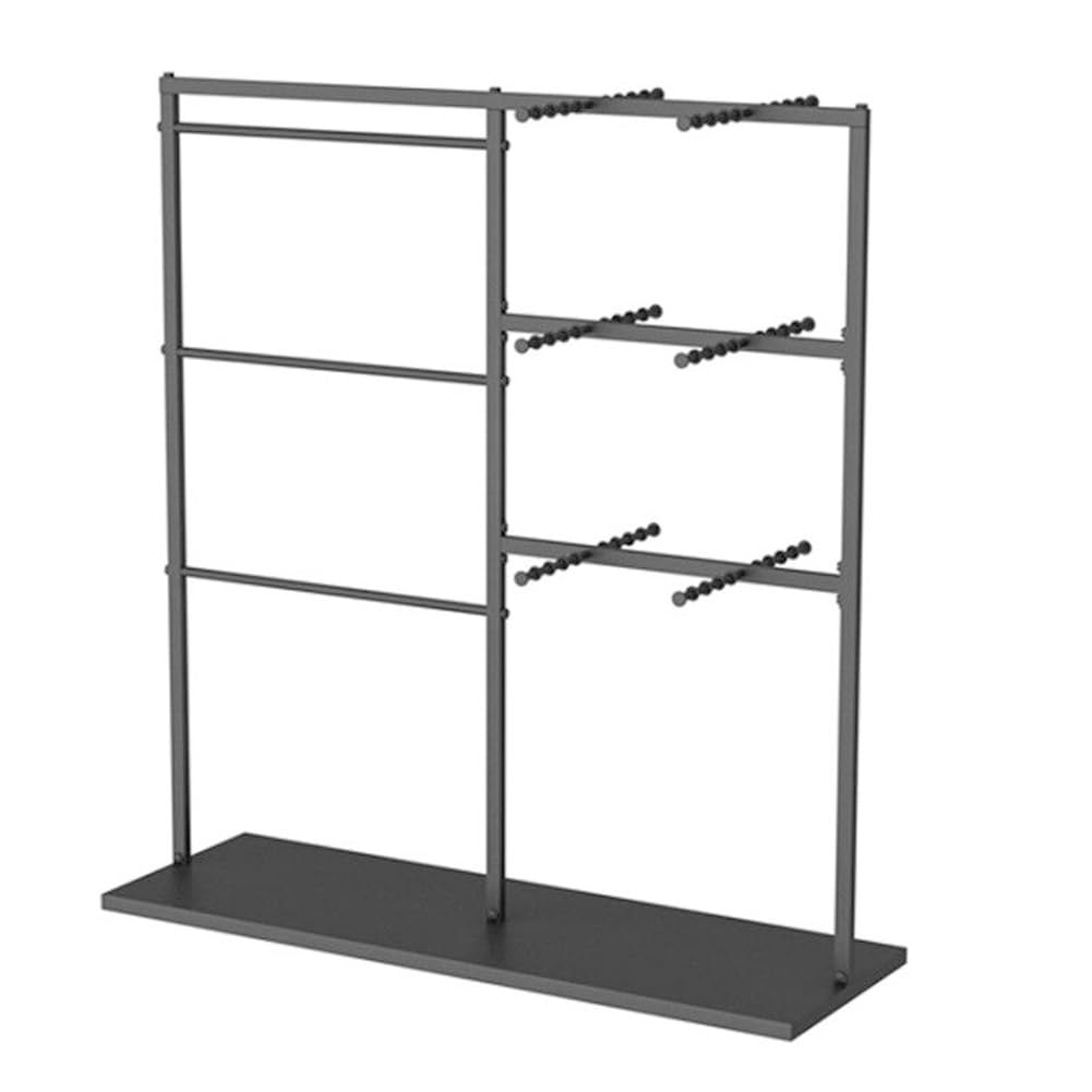 OLSKFUH Freestanding Metal Underwear Display Rack, Multipurpose Lingerie Organizer With Hangers For Bras, Panties, Socks, Hats, Retail Boutiques, Swimwear, And Beachwear,Black-120x40x130cm