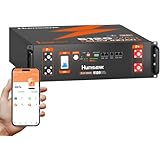 Humsienk 48V 100Ah 5.12kWh LiFePO4 電池 BYDセル搭載 3Aアクティブバランス LCDタッチスクリーン&APP制御付き、IP65防水、最大20台並列対応 家庭用太陽光蓄電 オフグリッド UPS 防災用