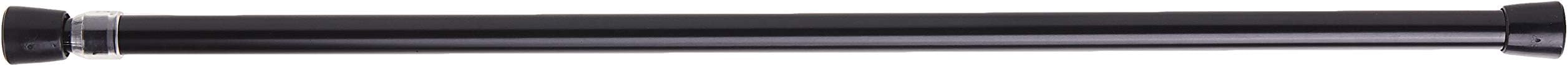 Rod Desyne SPT-R-18-2 7/16" Round Spring Tension Rod 18"-28", Black, 18-28"