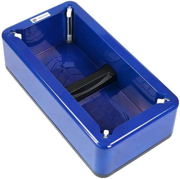 靴カバーマシン ホーム自動使い捨て靴フィルムマシン フットスタンピングマシン 靴成形機(Blue,200pcs)