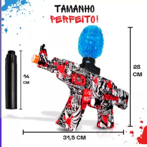 Metralhadora Arminha de Brinquedo Bolinhas De Gel Automática Elétrica