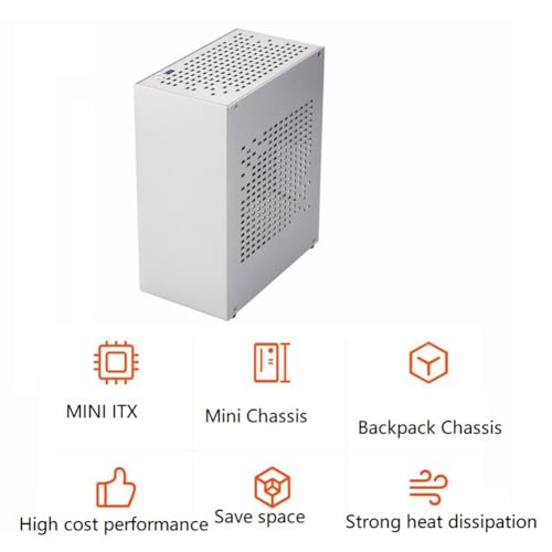 Gabinete para PC Mini ITX A07, chasis HTPC negro, carcasa para computadora personal con USB 3.0, fácil instalación miniatura 2