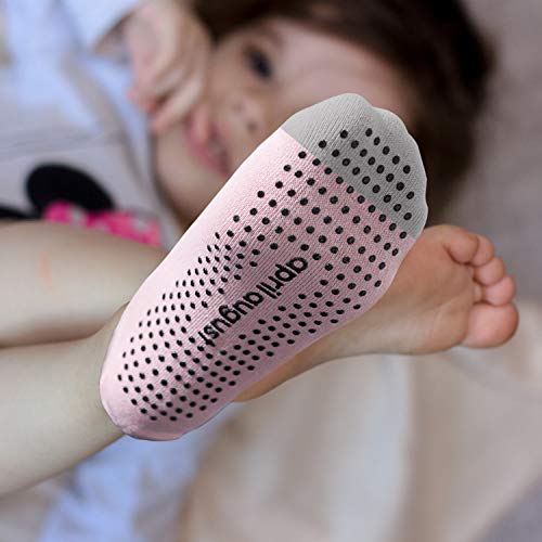 Non Skid Grip Cotton Socks for Kids, Perfect for Daily wear, Yoga, Dance, Barre, Ballet4