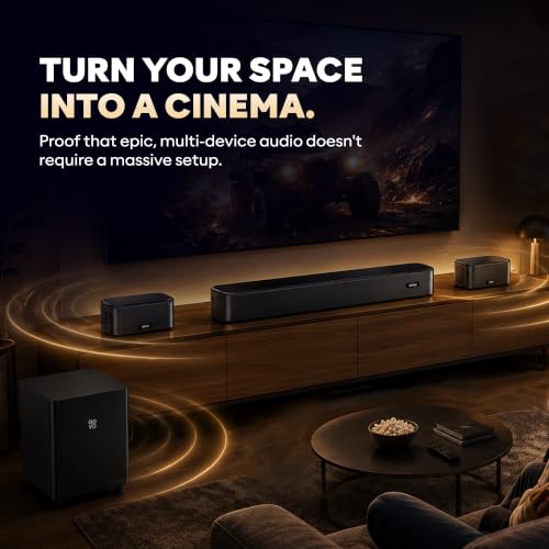 Image of GOVO GoSurround 690 5.1 Channel Soundbar with Subwoofer & Rear Satellites | Bluetooth v5.3 | HDMI ARC | Deep Bass Home Theatre