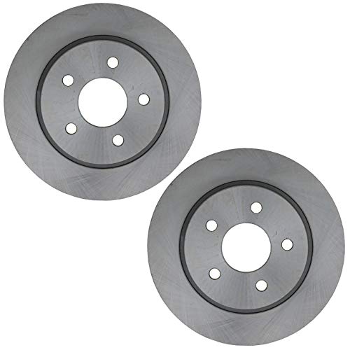 Pair Set of 2 Rear Disc Brake Rotors For Ford Focus S SE ST SEL Electric