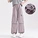 Cargo Pants for Girls Baggy Fashion Y2k Streetwear High Waist Drawstring Sweatpants Kids Teen Girls Wide Leg Trousers Pantalones Cargo Ropa para Niñas