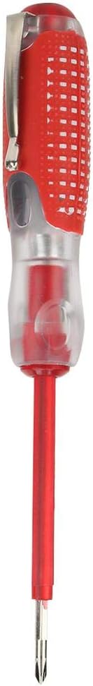 Voltage Tester Pen Measuring 100 to 500V Voltage Dual-Purpose Electric Test Pencil Plumbing Screwdriver Circuit Tester Tool Light Circuit Tester Voltage Detecter Pen Finder Voltage Detector with Dual