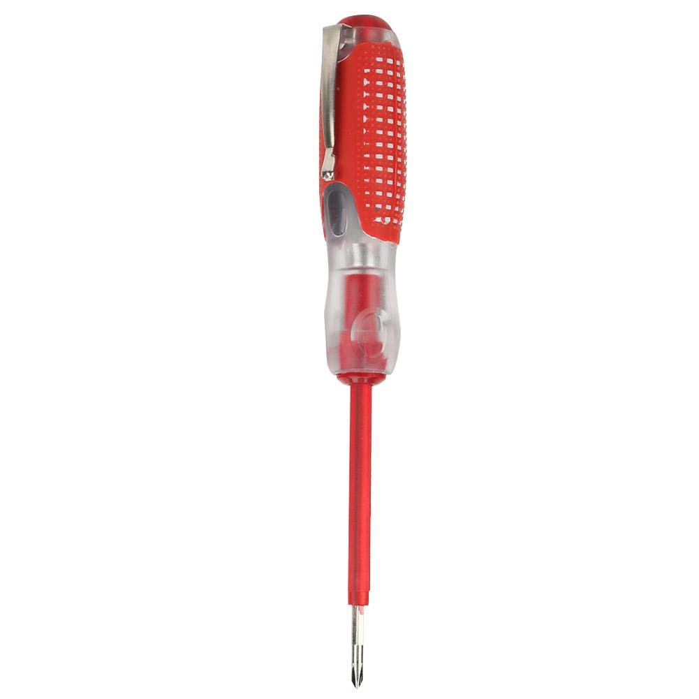 Voltage Tester Pen Measuring 100 to 500V Voltage Dual-Purpose Electric Test Pencil Plumbing Screwdriver Circuit Tester Tool Light Circuit Tester Voltage Detecter Pen Finder Voltage Detector with Dual