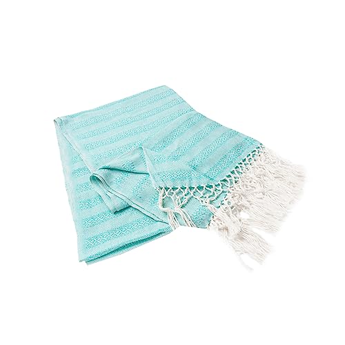 Mexican Rebozo Shawl, Scarf, Birth Wrap, 100% Cottton, Handmade, 98.5