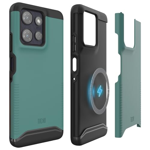 TUDIA Merge [Magsafe Compatible] Motorola Moto G Power 2025 Case - [Drop Tested] Dual Layer Moto G Power 5G Cases Shockproof Slim Rugged Grip Heavy Duty Phone Cover - Hunter Green