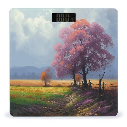 Báscula digital de baño con pantalla LCD y vidrio templado miniatura 1