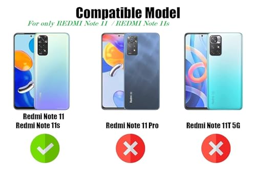 Image of Bintage Dual-Leather Mac Safe Design Phone Case| Soft Touch Finish | Full Camera Protectection Back Cover Compatible for Redmi Note 11 / Note 11S 4G - Blue & White