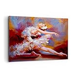 quadri moderni soggiorno ballerina danza quadro su tela 120x80cm stampe da parete camera da letto cucina 1 pezzo wall art canvas grandi xxl decorazione murale grafica immagini aa120x80-3463