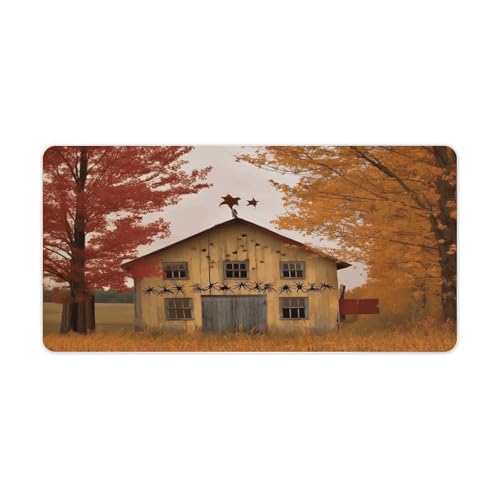 Protector de escritorio Fall Country Barn de caucho grande 60x30 cm