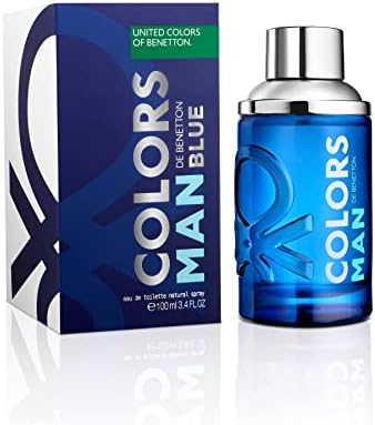 Benetton Colors Man Blue Eau de Toilette Spray For Men 3.4 Oz