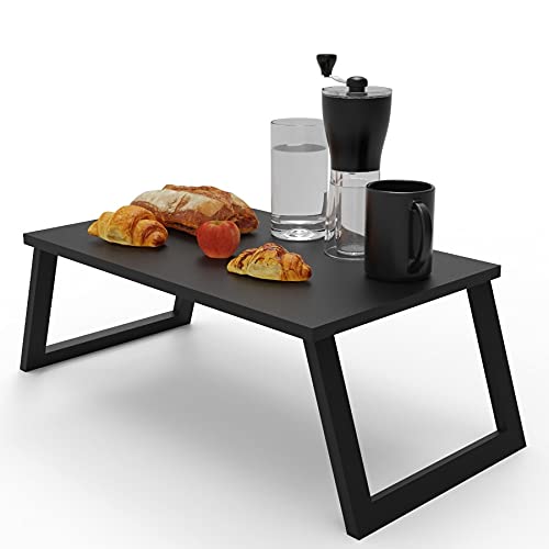 Mesa Potátil Multiuso Notebook MacBook refeições na cama ou sofá - ibi Acessórios (Preta)