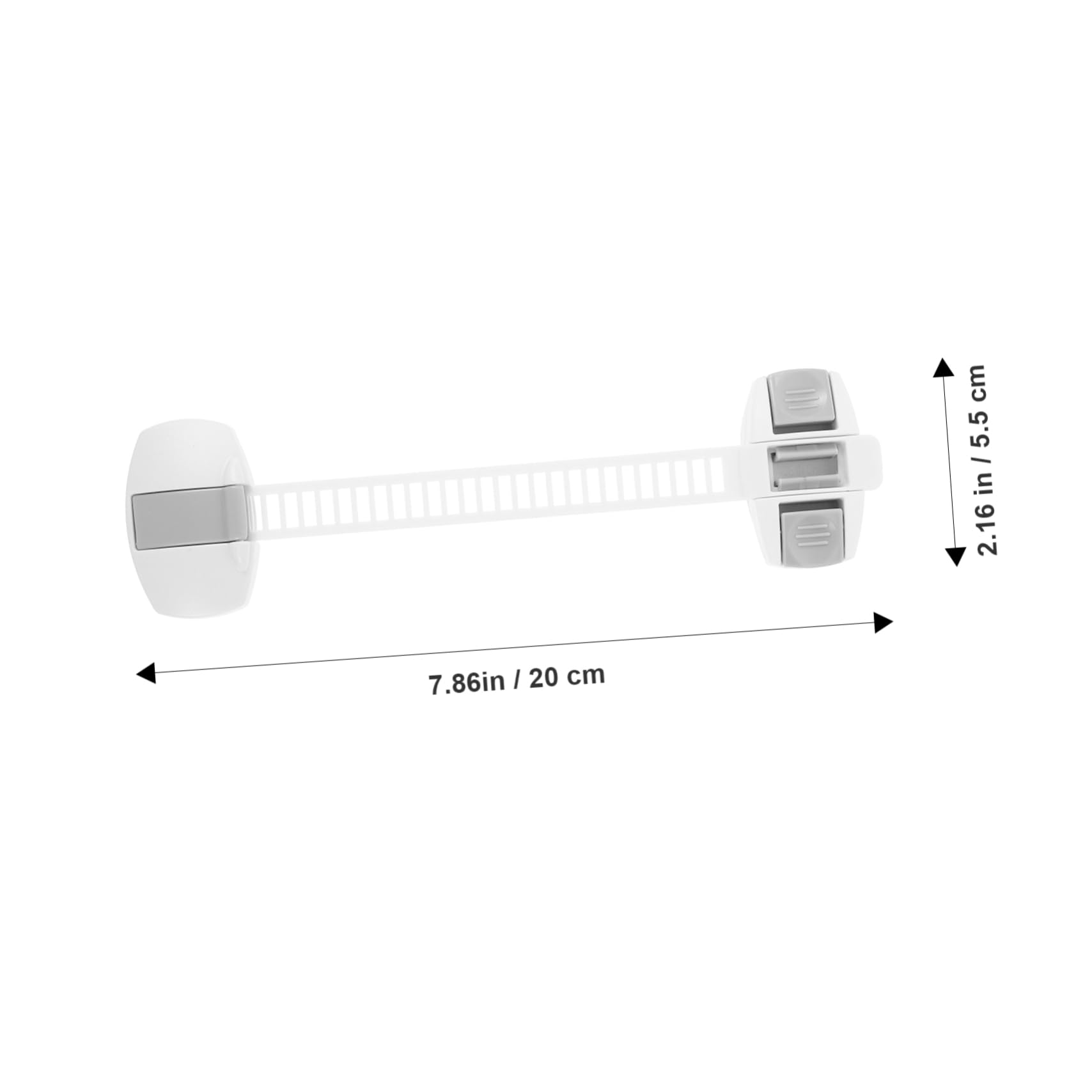 FRCOLOR 10 Cerraduras de Seguridad para Niños Multifunción para Armarios Puertas de Refrigeradores Forma de Galleta Protección contra Dedos Curiosos