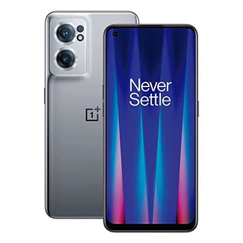 OnePlus Nord CE 2 5G、8GB RAM および 128GB メモリ搭載 SIM フリー スマートフォン、64MP AI トリプル カメラおよび 65W 高速充電機能 - 2 年保証 - グレー ミラー