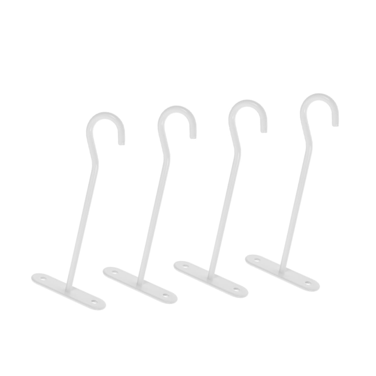 POPETPOP 16 Pièces Brancher Cintres pour Pots De Fleurs Crochet De Plafond Crochets pour Accrocher Cintre pour Plantes Crochets De Plafond Pratiques Cintres pour Plantes Blanche Le Fer