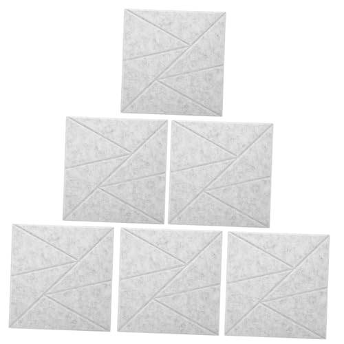 VANZACK 6pcs Paneles Aislantes Acústicos Auto-Adhesivos para Reducción de Ruido, Espuma para Tratamiento de Pared, Ignífugo, para Hogar, Oficina y Sala de Juegos miniatura 1