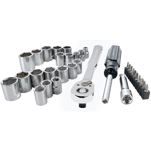 Image of CRAFTSMAN Mechanics Tool Set, 33 Piece, 3 /8 Inch Drive SAE /Metric (CMMT12113)