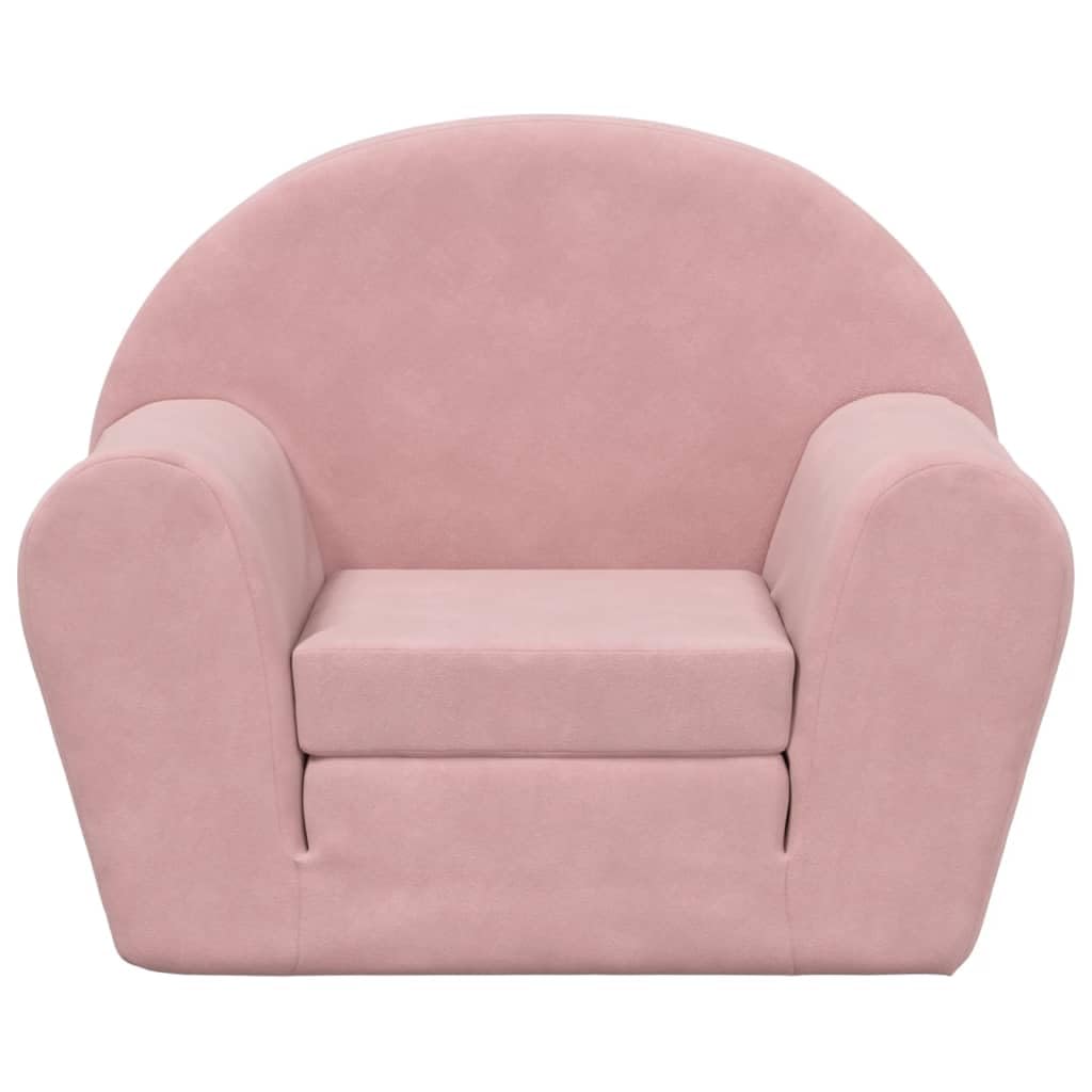 Canapé pour enfants 2 places rose peluche douce Canapé pour enfants 2 places rose peluche douce
