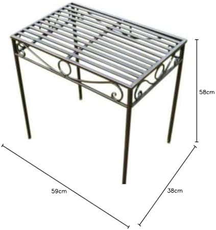 REDUCED- Versailles Metal Side Table or Plant Stand in Antique Bronze Finish (Large Size)- Ideal for the Home or Garden