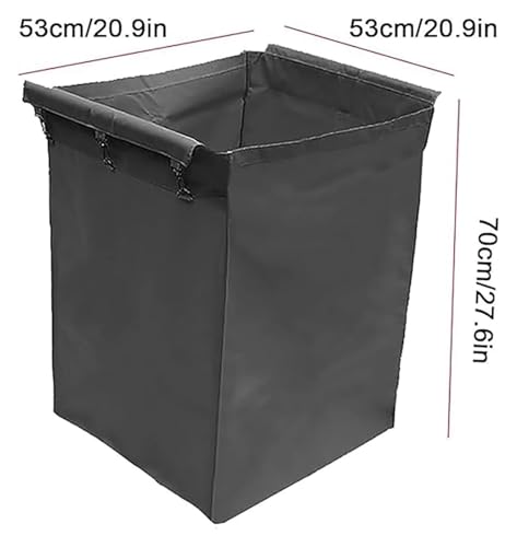 Bolsa de lavandería comercial azul extraíble y duradera para carrito plegable de ropa 3