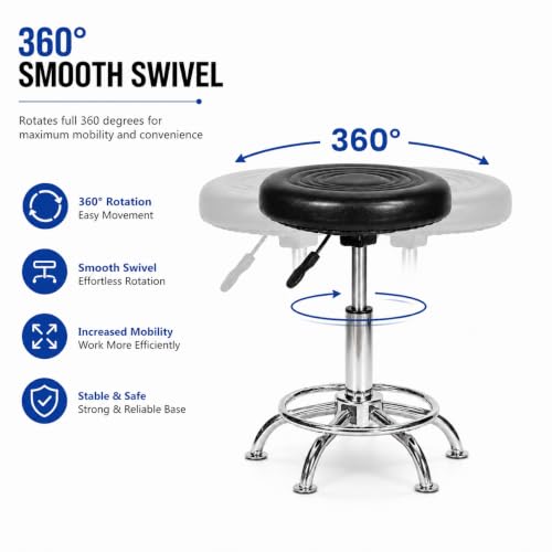 Image of NGFC Doctor Stool with Adjustable Height || Sitting Stools for Home /Doctor /Medical /Salon /Warehouse /Garage (Black, Pack of 5)
