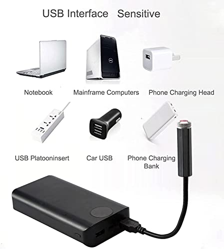 Mini Led Projection Lamp Star Night, Mini Projection Lamp Star Night Usb Plug For Car (Blue + Red) #TOP5