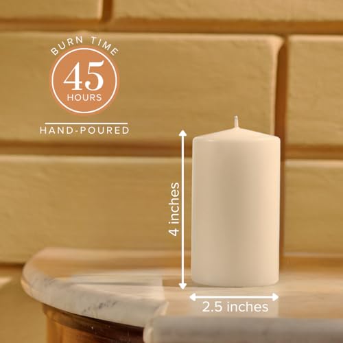 Simply Soson 2.5X4 Inch Ivory Pillar Candles thumb #1