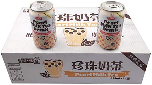 Amazon Co Jp 珍珠奶茶 24本セット タピオカミルクティー パールミルクティー 315mlx24本 台湾産 食品 飲料 お酒 通販