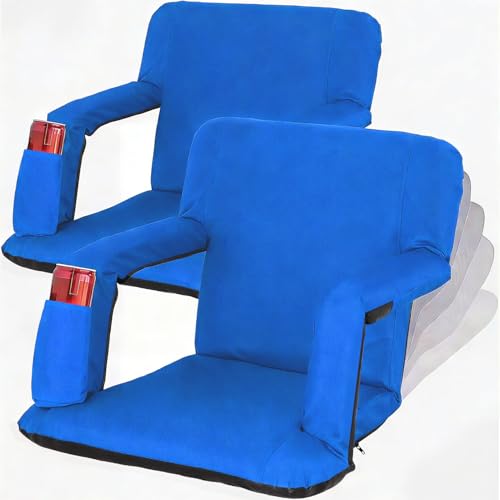 Oteymart Set of 2 Stadium Seats for Bleachers Portable Outdoor
