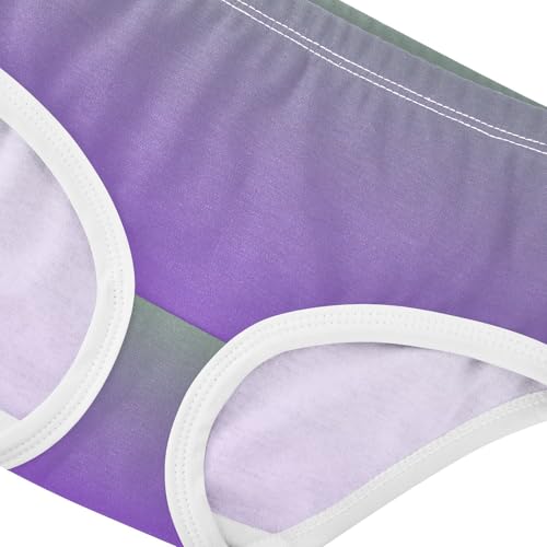 Joisal Dinosaur Green Blue Violet Gradient Little Girl Panties Toddlers Underwear Floral Cotton Cartoon Undies Kids Briefs 2t4