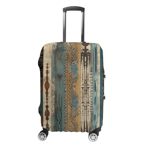 Pillars And Totems Luggage Covers Tsa Approved Suitcase Cover Elastic Washable Luggage Sleeve Carry on Cover Protector Anti-Scratch Suitcase Protector Fits 19-30 Inch Case(L)