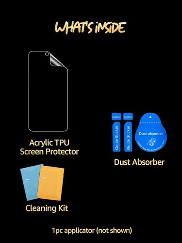 Image of Lensarmor Compatible with OnePlus 11 Flexible Screen Protector (1 Pack) - Clear TPU Film, Fingerprint Unlock Supported, Easy Installation Kit Included, Bubble-Free & Case-Friendly Fit