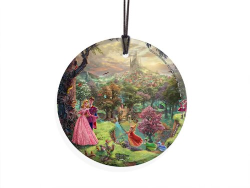 Trend Setters Disney - Sleeping Beauty - 3.5” Starfire Prints Hanging Glass Print Accessory – Ideal for Gifting and Collecting