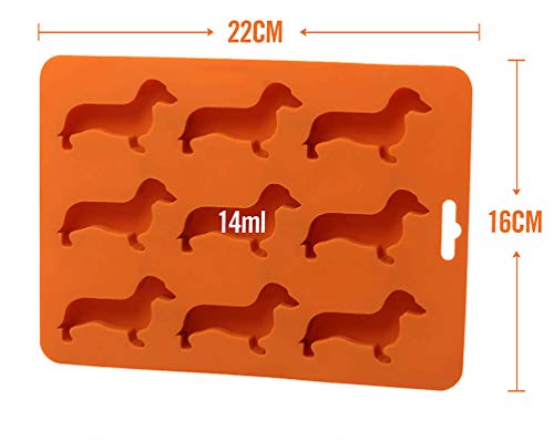 Lywuu Dachshund Dog Shaped Silicone Ice Cube Molds And Tray #TOP6