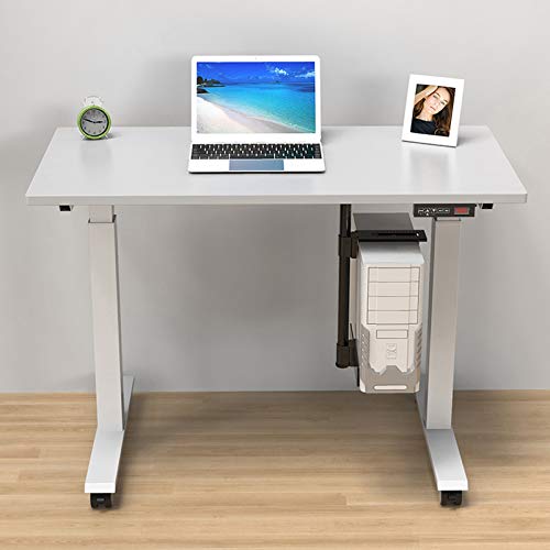 Soporte metálico para CPU de PC con pintura, montaje bajo escritorio con rotación 360° y capacidad regulable, negro miniatura 7