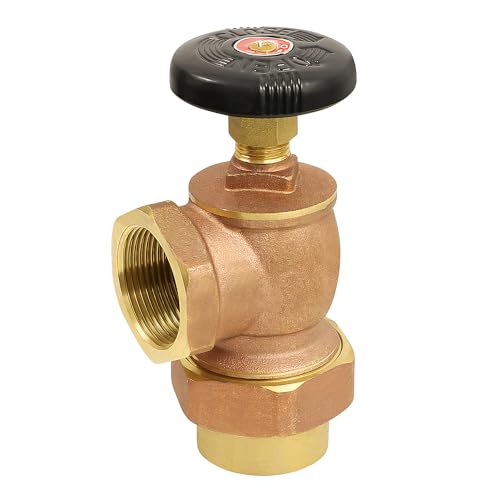 Image of Midline Valve 6I352 Steam Radiator Converter Valve; Air Vent Temperature Control; 1 in. Fem Union x FIP; Brass