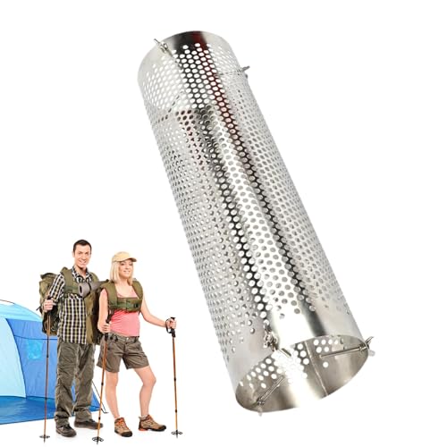 Ofenrohr – 0,5 cm Schornsteinrohrverkleidung, tragbarer Schornsteinschlauch für Campingöfen, Chemieschlauch aus Stahl für Zeltofen, Funkenschutz | flexible Schläuche von p