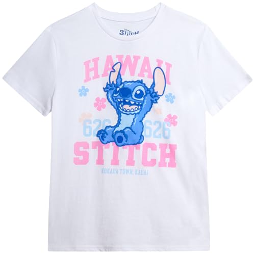 Image of Disney Girls Minnie Mouse and Lilo Cotton Blend Crew Neck Graphic T-Shirt