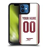 Head Case Designs Sous Licence Officielle Arsenal FC Coutume Personnalisé Troisième Kit 2025/26 Coque en gel renforcée [Protection de Qualité Militaire] Compatible avec Apple iPhone 12 / iPhone 12 Pro