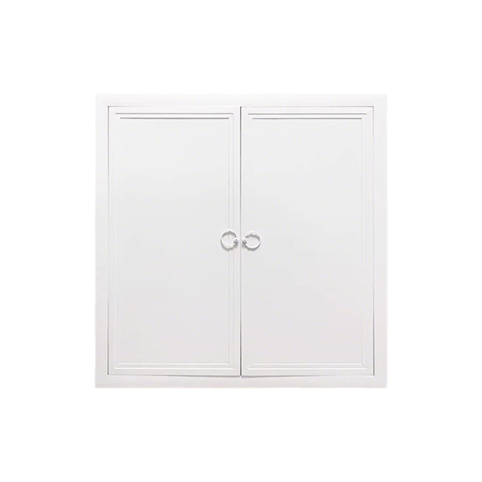 Panel de acceso para paneles de yeso de acero galvanizado, doble puerta con asa, 60 x 80 cm, ideal para fontanería, medidores de gas y distribución de agua, construcción de aleación de aluminio