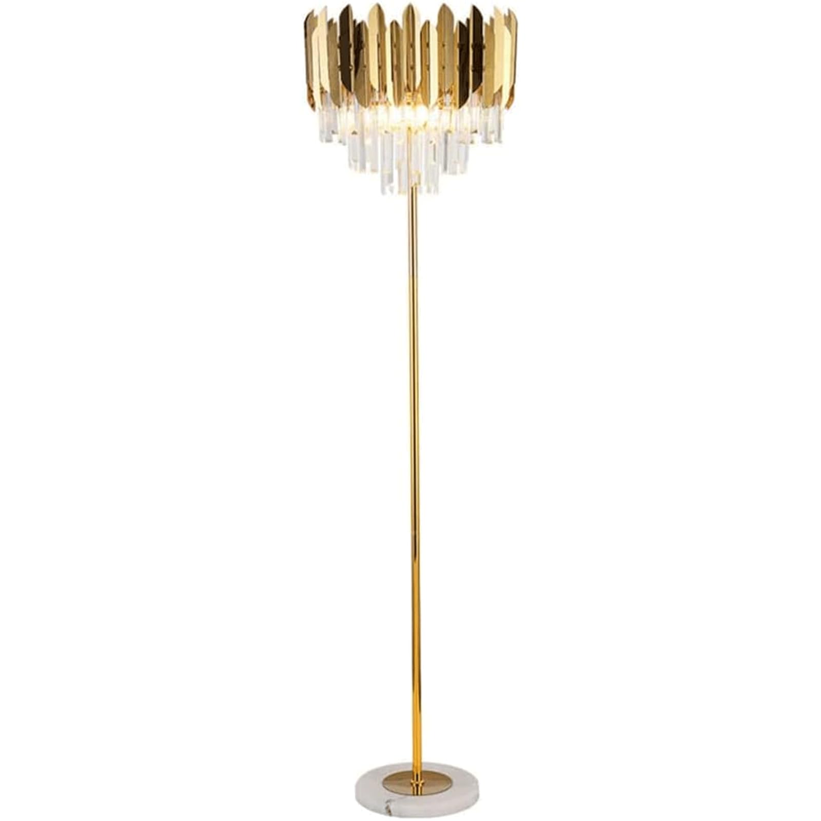 Lampa Podłogowa,Kryształowa Lampa Stojąca,Nowoczesna Lampa Podłogowa,Stojąca Lampa Led Do Czytania,Luksusowa Lampa Na Wysokim Słupie,Stabilna Lampa Do Czytania(35 Cm)