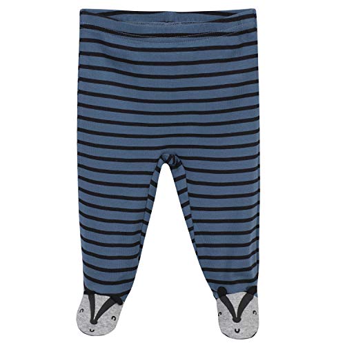Gerber Baby Boys 3-Piece Shirt, Footed Pant, And Cap Set, Blue/Black, 0-3 Months #TOP4