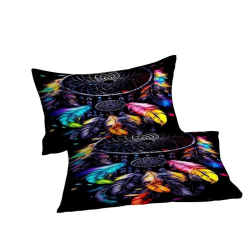 Parure attrape-rêves housse de couette microfibre supérieure King