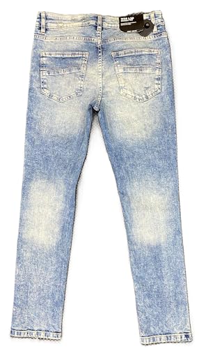 M.Society - Mens Skinny Fit Tinted Blue Jeans (MS-80346)3
