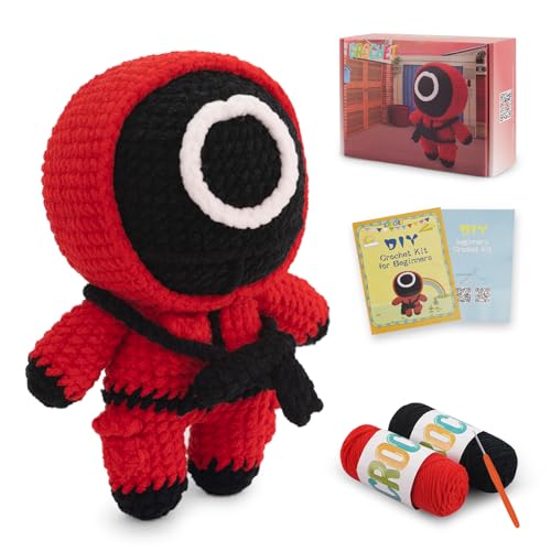 Image of Crochet Kit for Beginners,Crochet Kit Amigurumi Crocheting Animals Kits with Step-by-Step Video Tutorials, Knitting Starter Pack for Adults and Kids